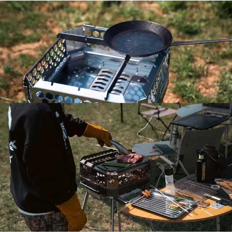 Camping Cooking Equipment Electric - High Quality Portable Stainless Steel Wood