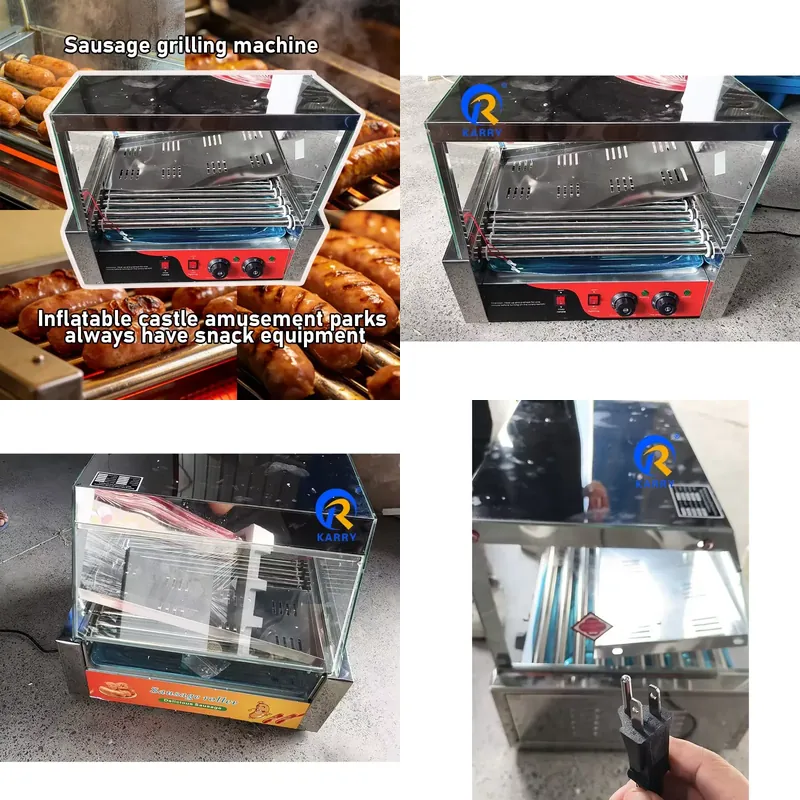 Camping Cooking Equipment Electric - 2026 Sausage Roller Machine Commercial Snack