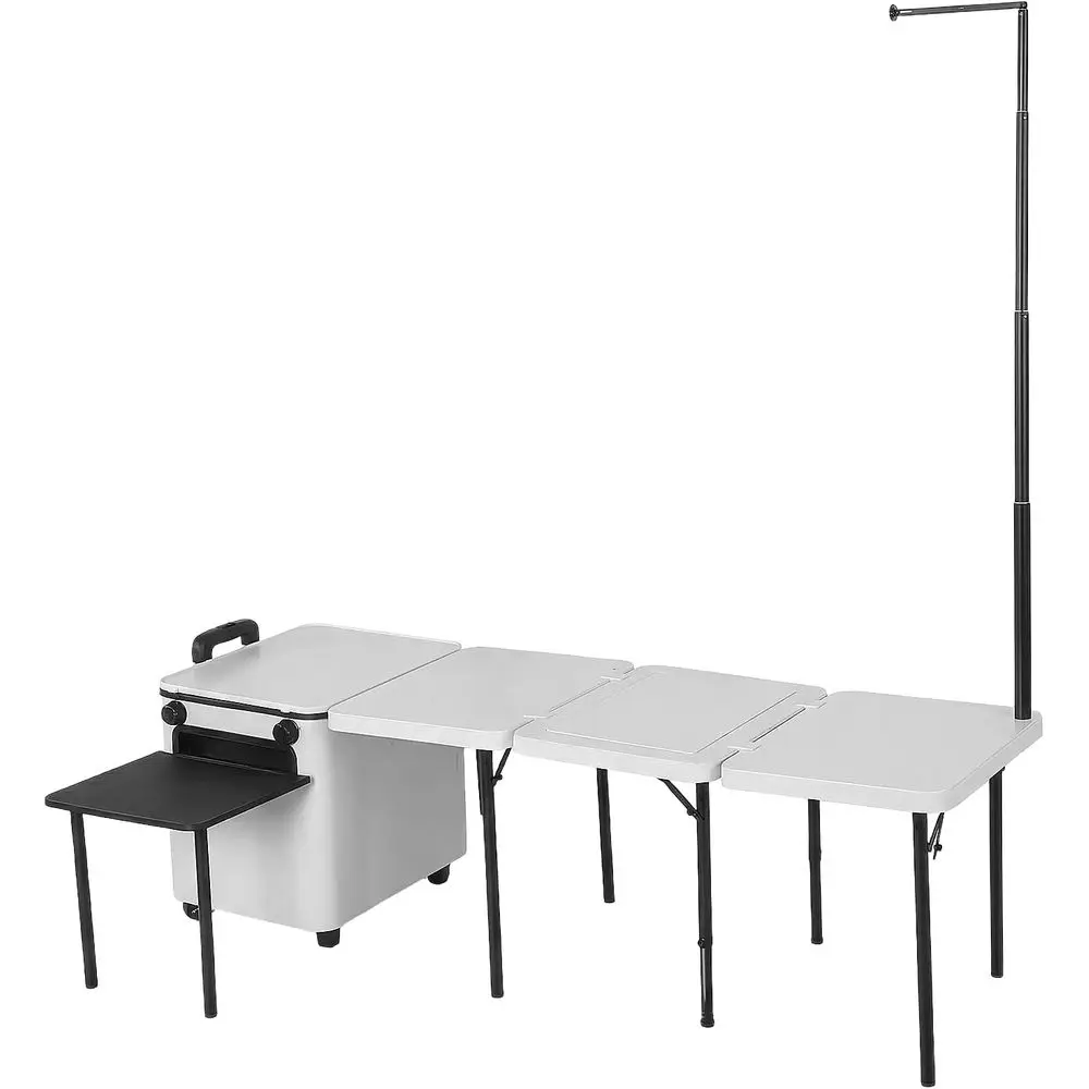 Camping Cooking Light - Portable Outdoor BBQ Cart with Wheels,