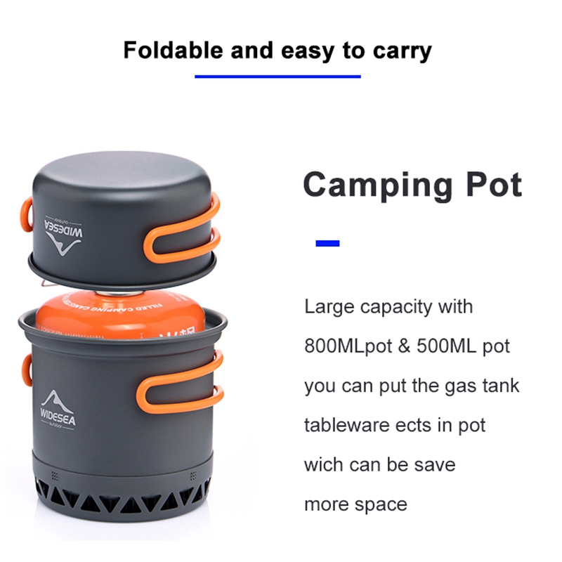 Camping Cooking Equipment Electric - L68AWIDESEA Camping Cookware Outdoor Cooking Set
