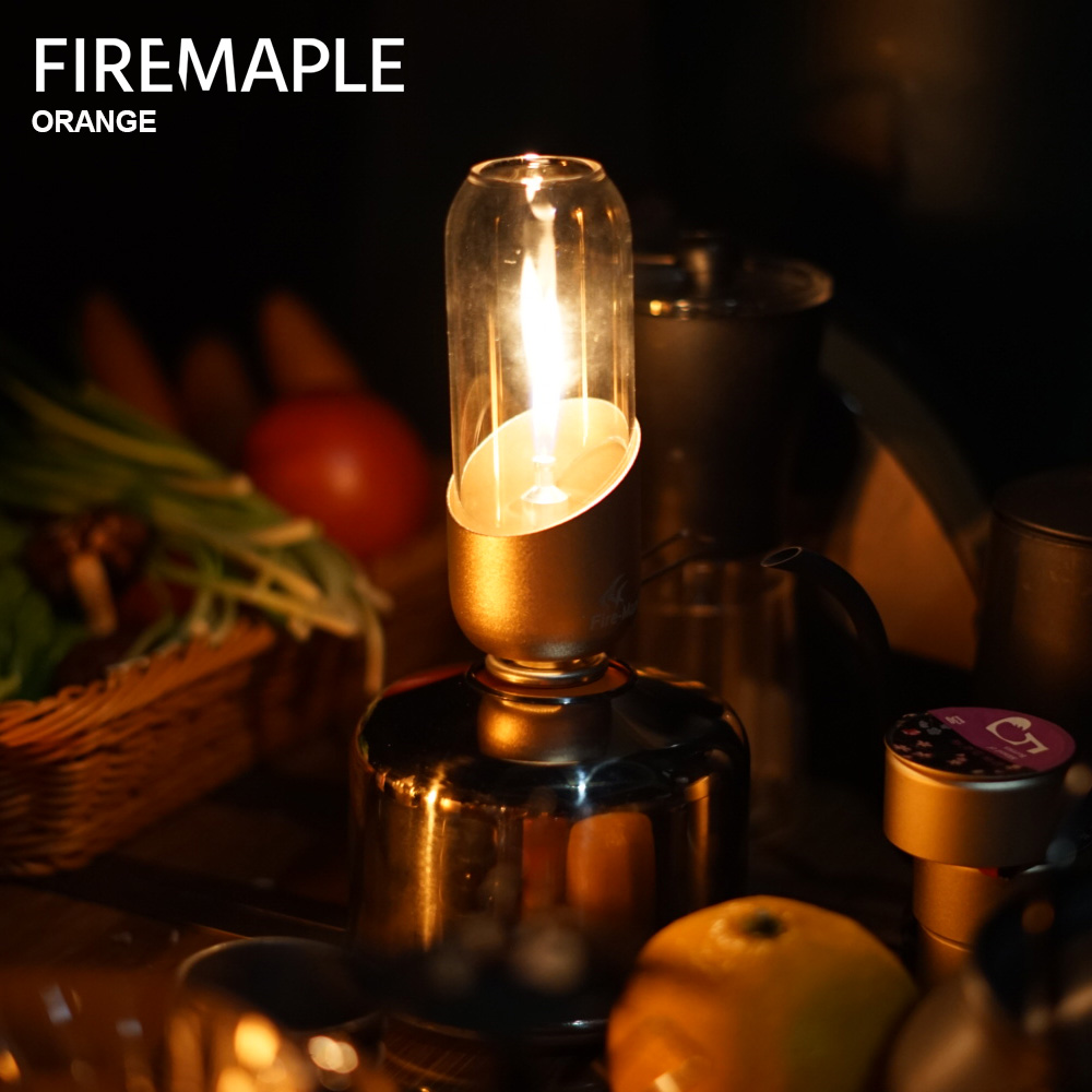Cooking On Camping Stove - Fire Maple Orange Gas Lantern Outdoor