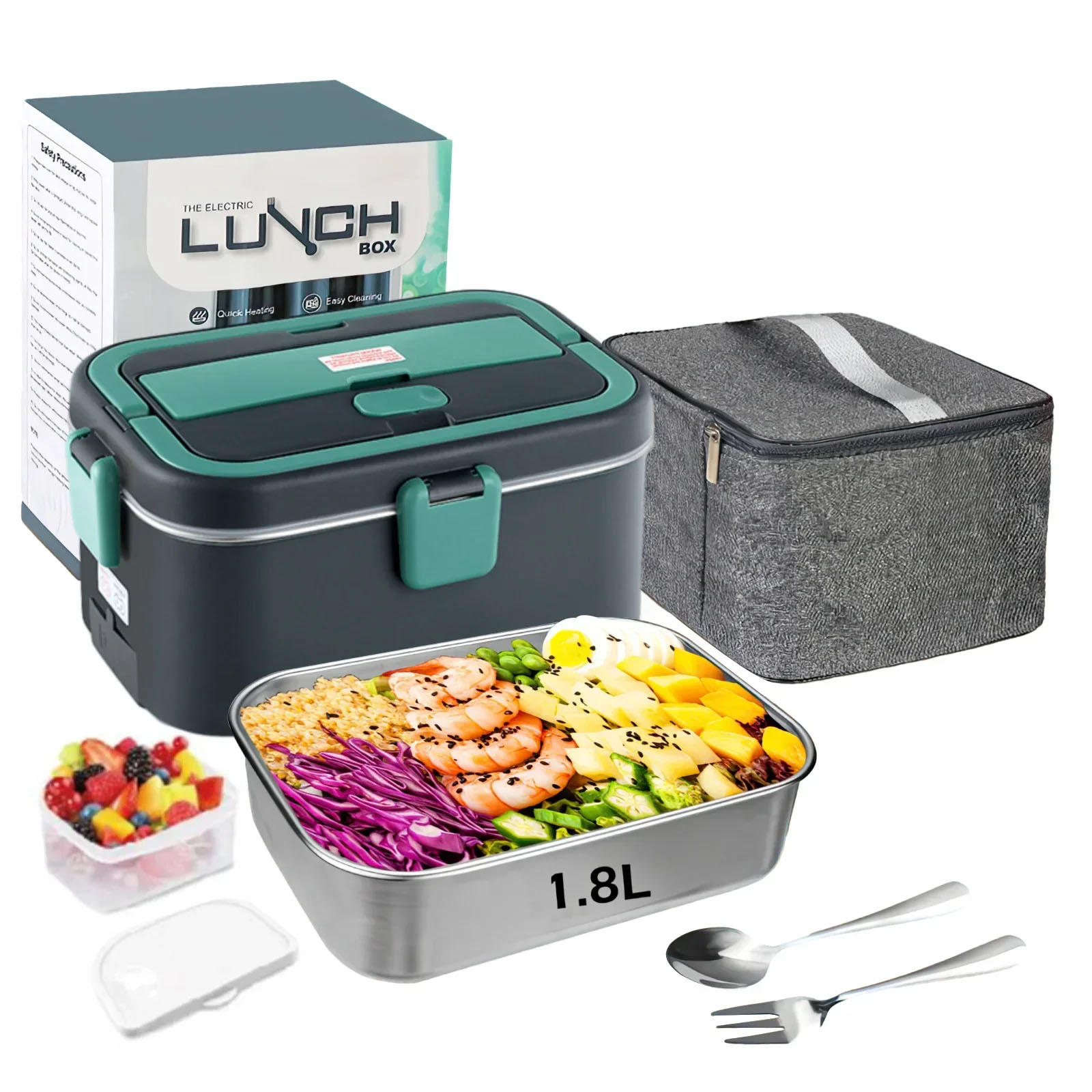 Camping Cooking Electric - Electric Lunch Box Food Warmer 1.8