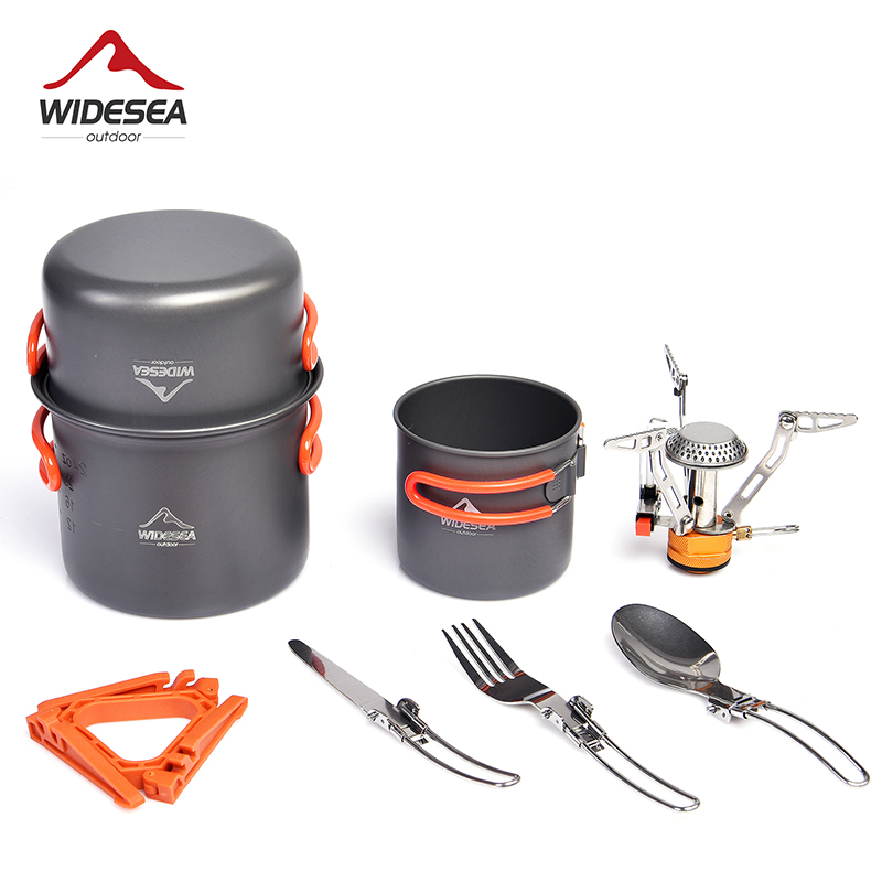 Camping Cooking Full Set - Widesea Camping Cookware Set Outdoor Tableware