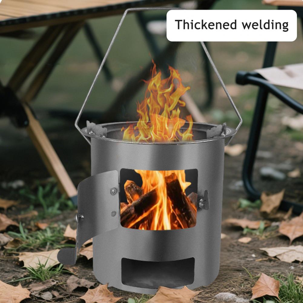 Camping Cooking Easy - Outdoor Picnic Cooking Stove, Wood Burning