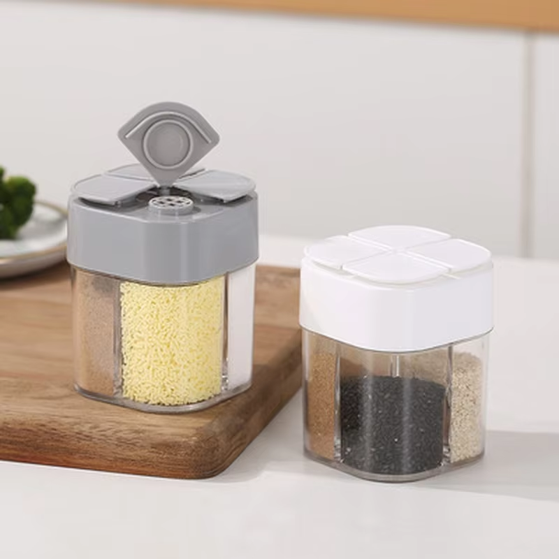 Camping Cooking Kit Box - 4 in 1 Plastic Dispenser Camping