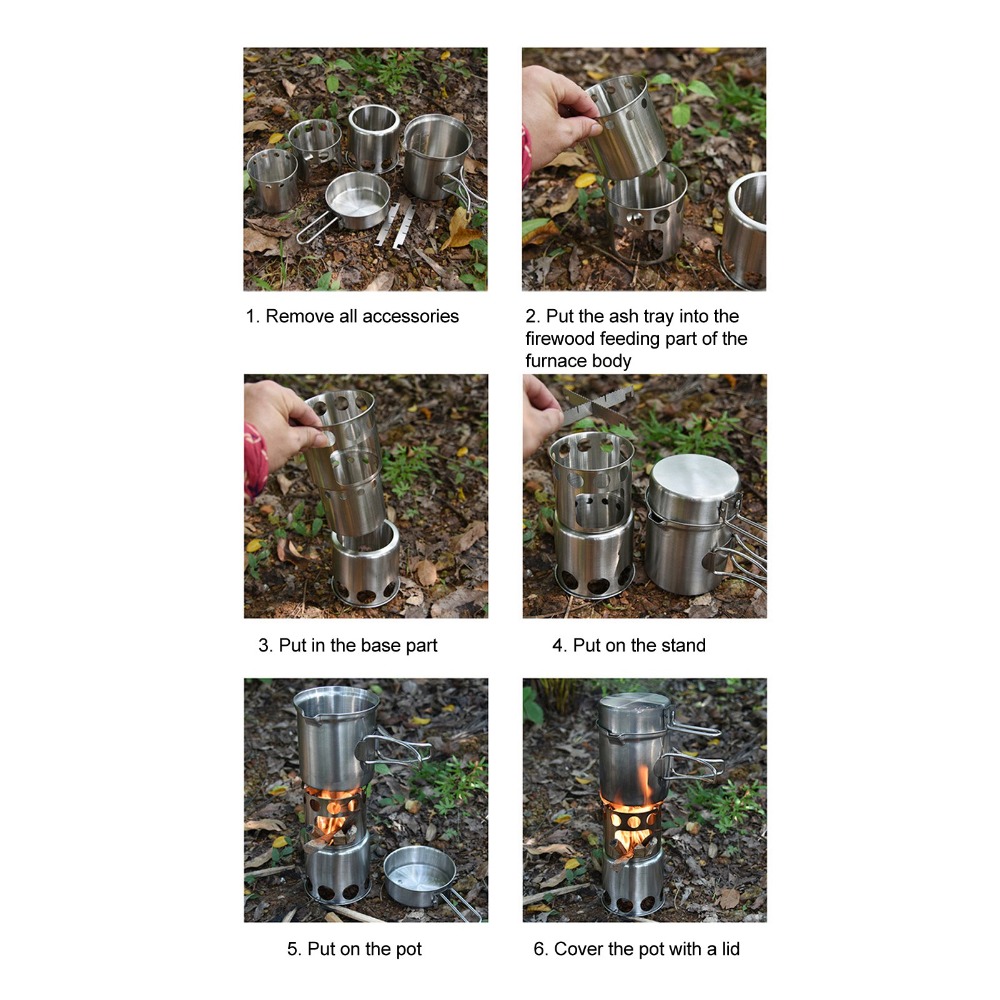 Stainless Steel Camping Cookwa - огляд і ціна Camping Cooking Mesh
