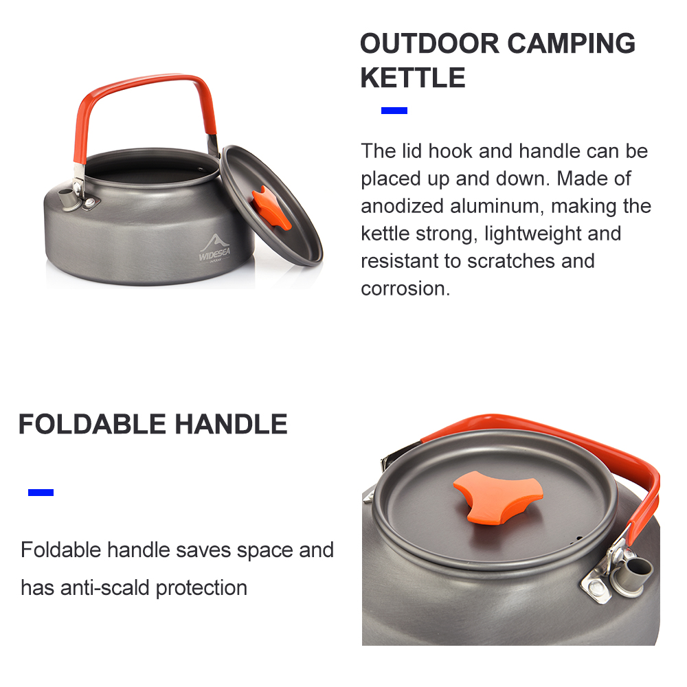 Widesea 1.1L 2L1.5L Camping Wa - огляд і ціна Camping Cooking Full Set