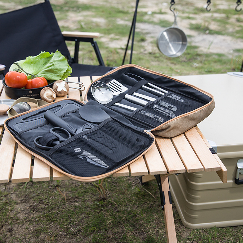 8pcs Camping Kitchen Cookware  - огляд і ціна Camping Cooking Full Set