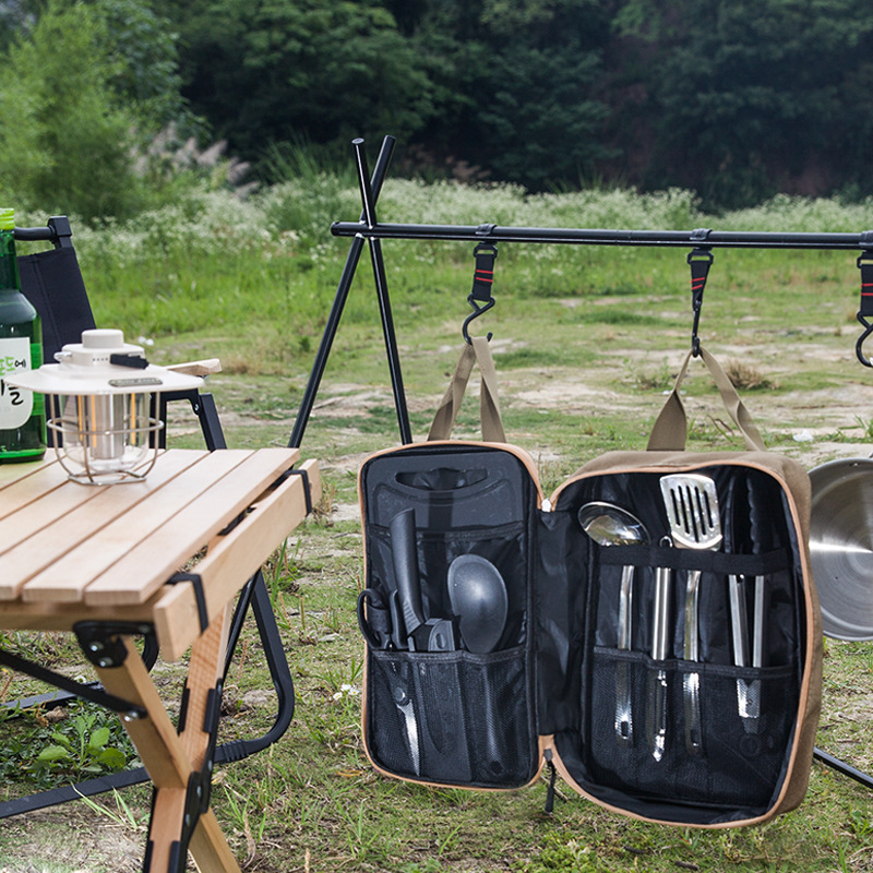 8pcs Camping Kitchen Cookware  - огляд і ціна Camping Cooking Full Set