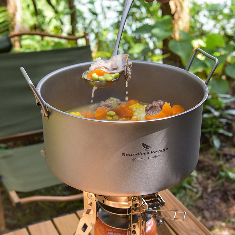Boundless Voyage Titanium Pot  - огляд і ціна Camping Cooking Pot Large