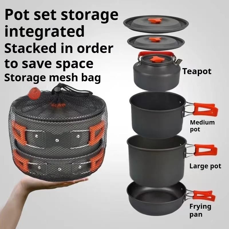Portable Large Capacity Pot Co - огляд і ціна Camping Cooking Pot Large