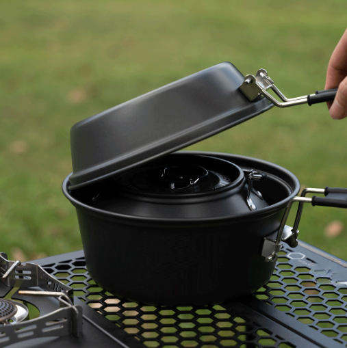 Lightweight Aluminum Alloy Cam - огляд і ціна Camping Cooking Gear Set
