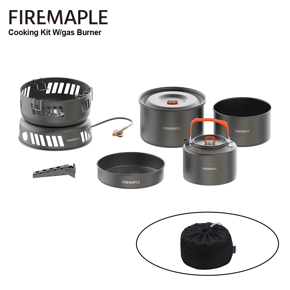 Fire-Maple Cooking Kit W/gas B - огляд і ціна Camping Cooking On Fire