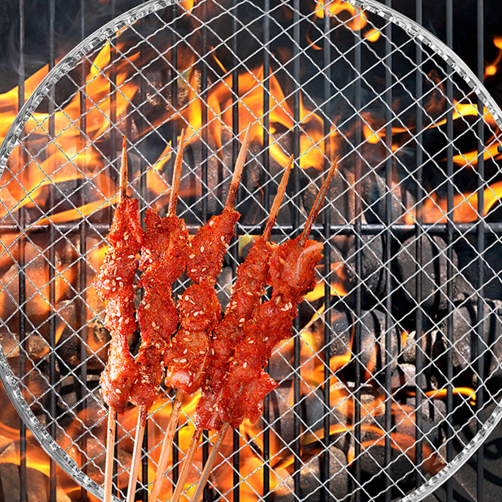 10Pcs Bbq Grill Mesh Fire Pit  - огляд і ціна Camping Cooking Mesh