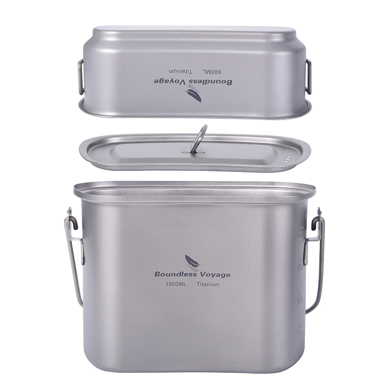 1.5L Outdoor Military Canteen  - огляд і ціна Camping Cooking Kit Box