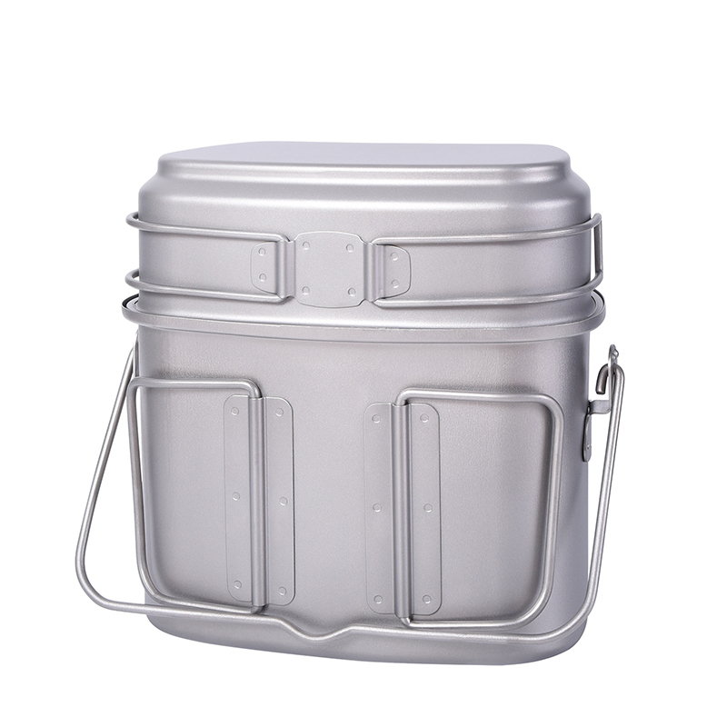 1.5L Outdoor Military Canteen  - огляд і ціна Camping Cooking Kit Box