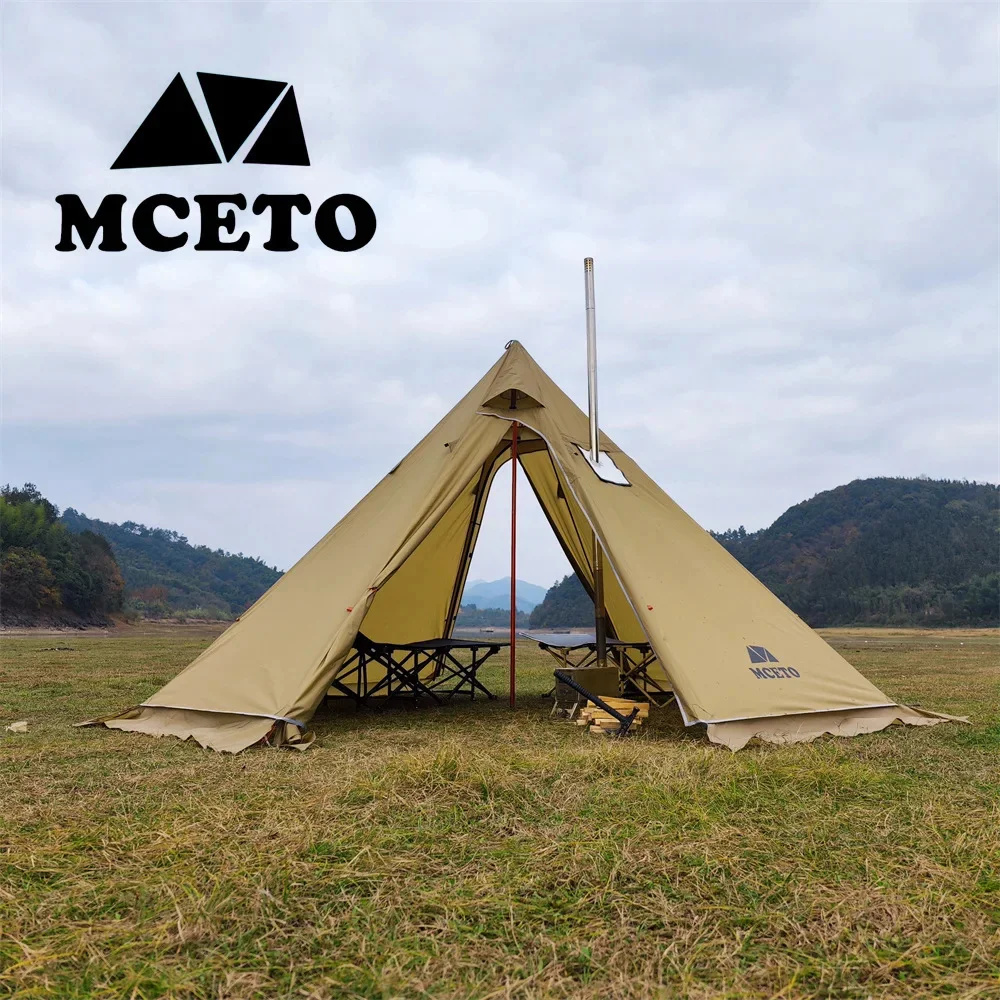 Pyramid Tent Set Outdoor Winte - огляд і ціна Campfire Cooking In Another World