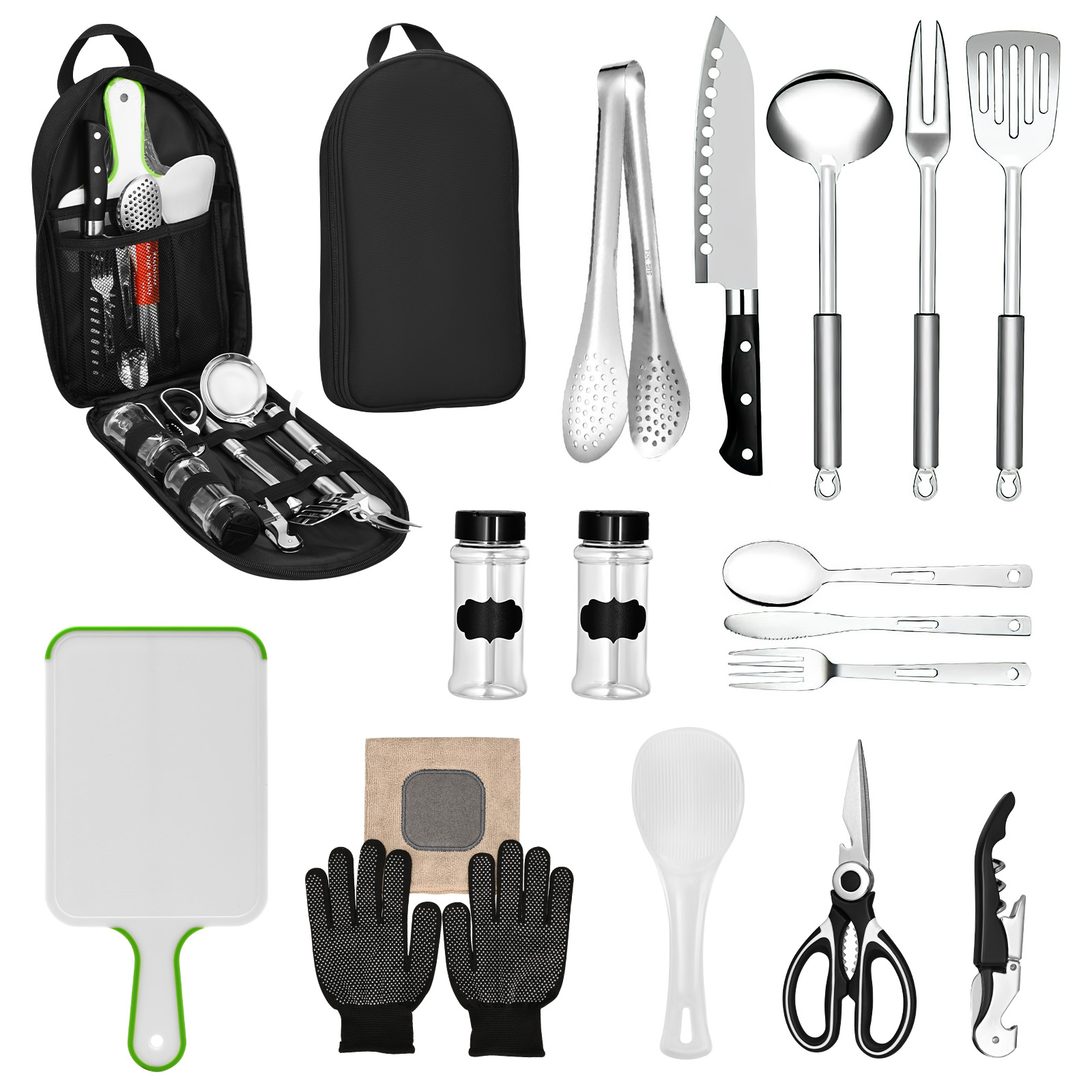 16 Piece Camping Cooking Utens - огляд і ціна Camping Cooking Must Haves