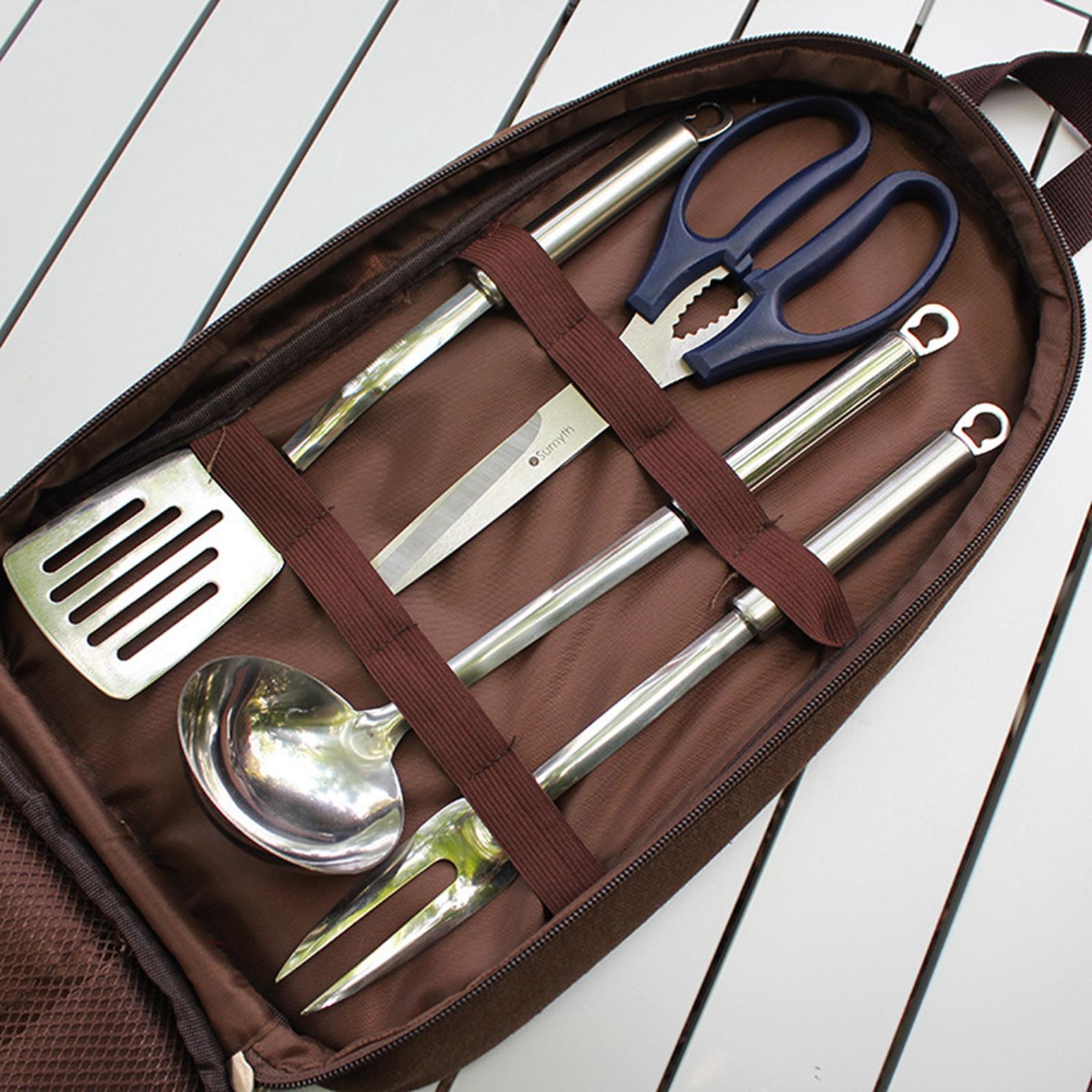 7pcs Camping Kitchen Utensil S - огляд і ціна Camping Cooking Gear Set