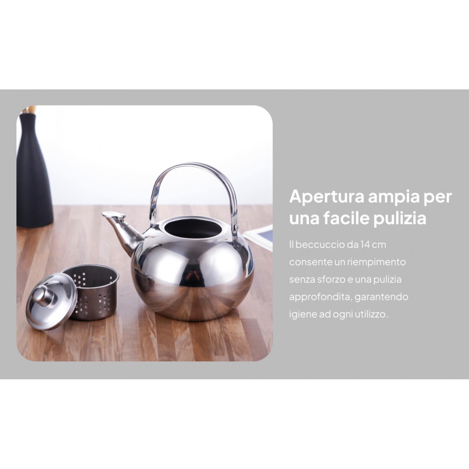 Stainless Steel Tea Pot with A - огляд і ціна Camping Cooking Pot Large
