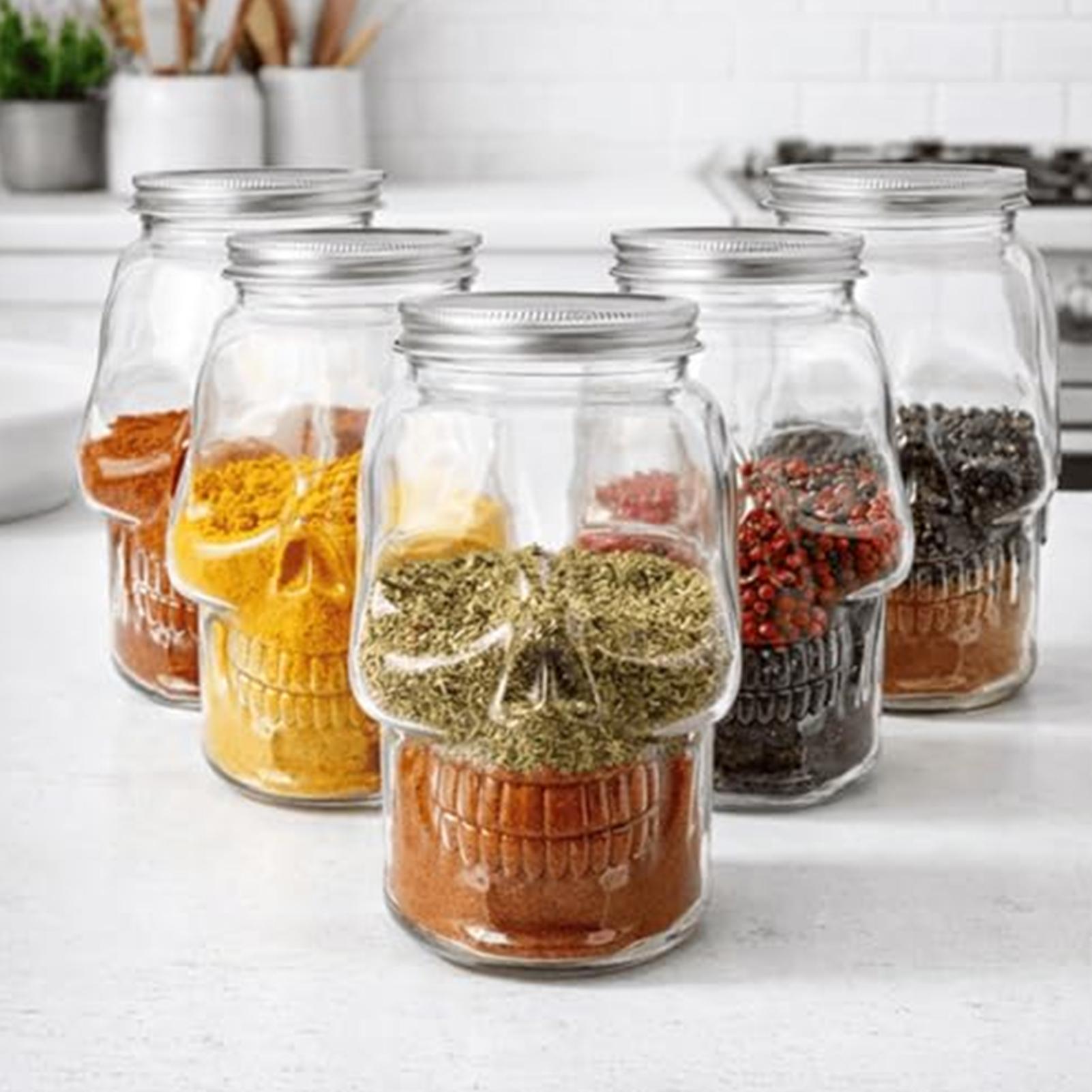 500ml/800ml Skull Jars Reusabl - огляд і ціна Camping Cooking With Kids