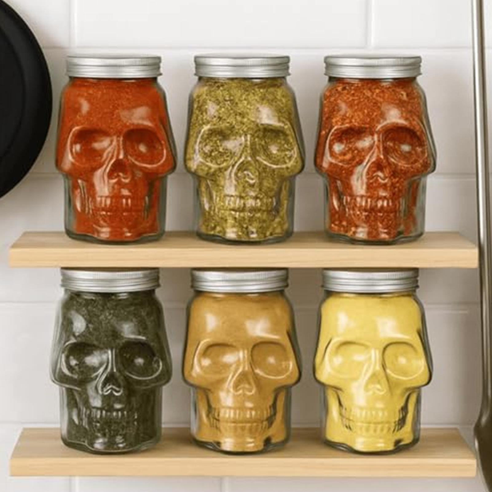 500ml/800ml Skull Jars Reusabl - огляд і ціна Camping Cooking With Kids