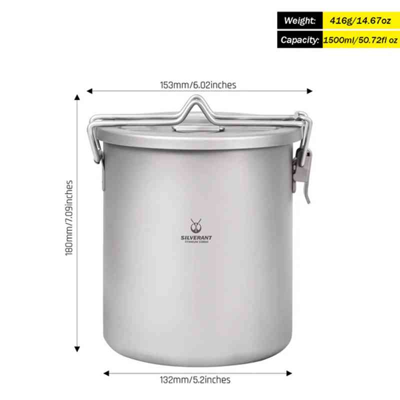 Silverant Camping Titanium Pot - огляд і ціна Camping Cooking Mesh