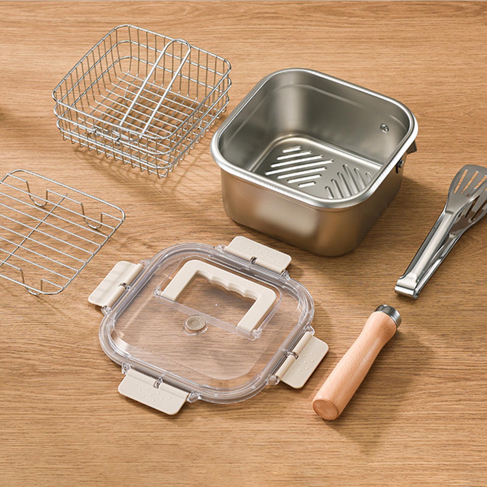 Deep Fryer Pan Set Square Camp - огляд і ціна Camping Cooking Pot Large