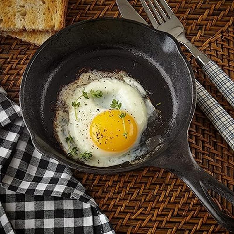 6 Inch Cast Iron Skillet, Fryi - огляд і ціна Camping Cooking Ovens