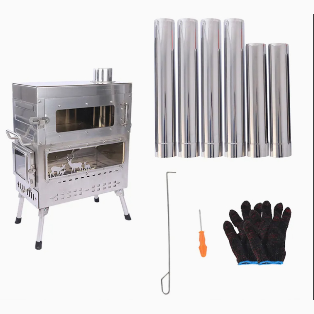 Premium Stainless Steel Wood B - огляд і ціна Camping Cooking Ovens