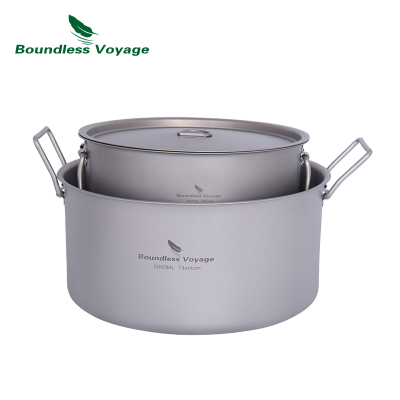 Boundless Voyage 2L 5L Big Cap - огляд і ціна Camping Cooking Pot Large