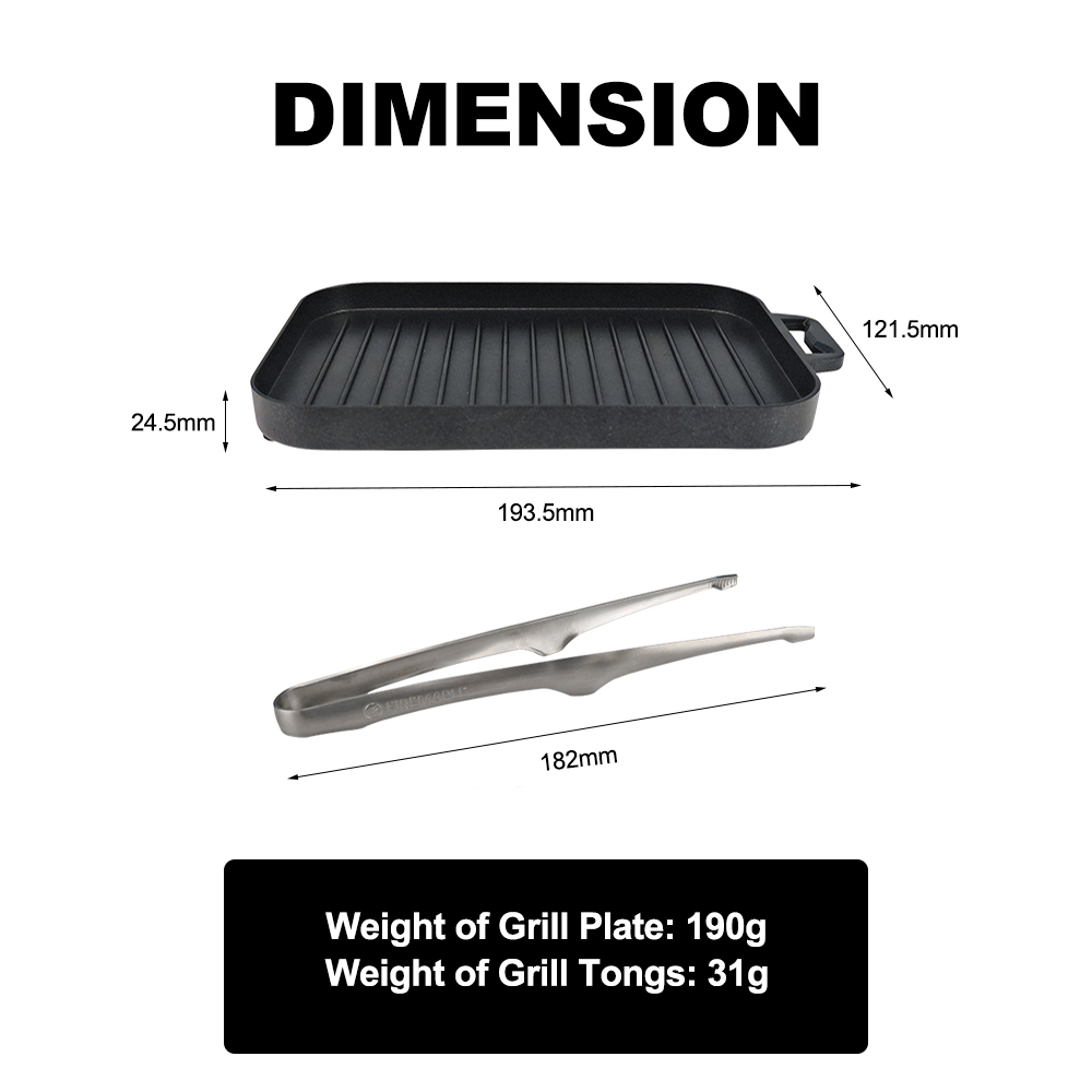 FireMaple Mini Grill Plate Set - огляд і ціна Camping Cooking On Fire