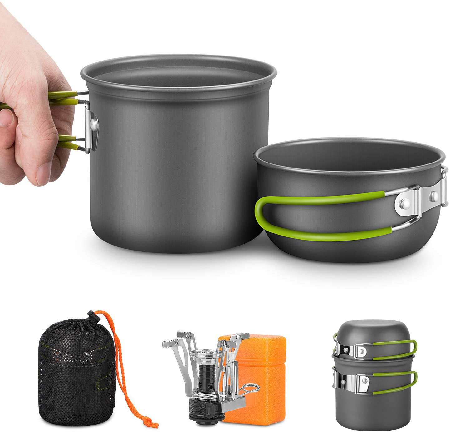 Camping Cookware Kit with Stov - огляд і ціна Camping Cooking Kit Box