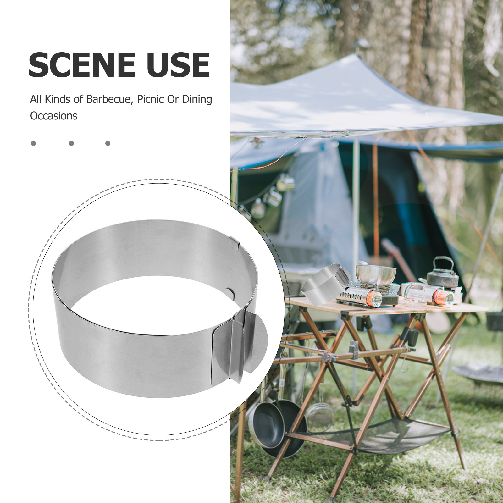 Adjustable Camping Stove Winds - огляд і ціна Camping Cooking Wind Blocker