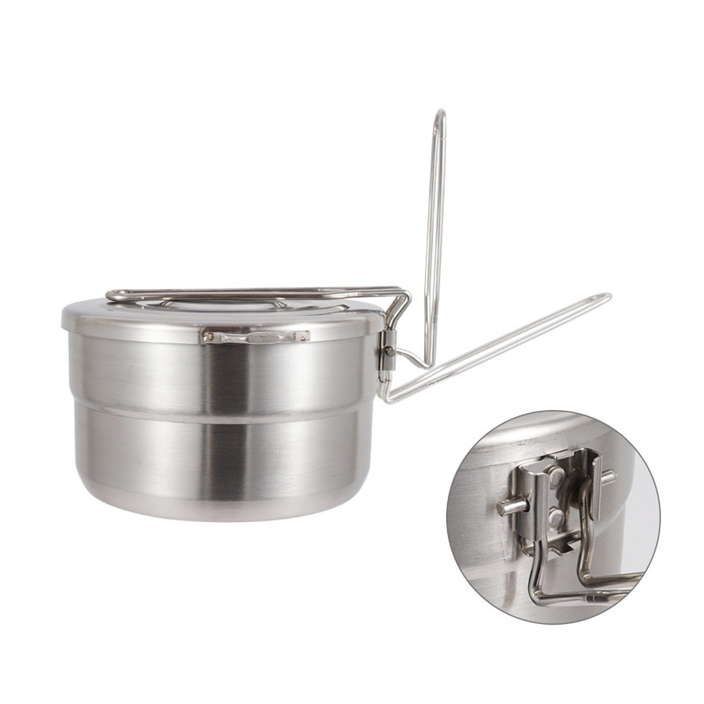 1.5L 304 Stainless Steel Campi - огляд і ціна Camping Cooking Kit Box