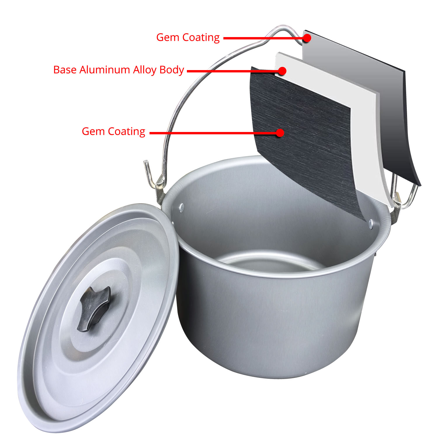 4L Outdoor Hanging Pot Camping - огляд і ціна Camping Cooking Pot Large