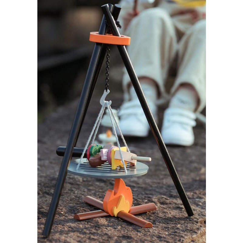 Wooden Camping Pretend Play Se - огляд і ціна Camping Cooking With Kids