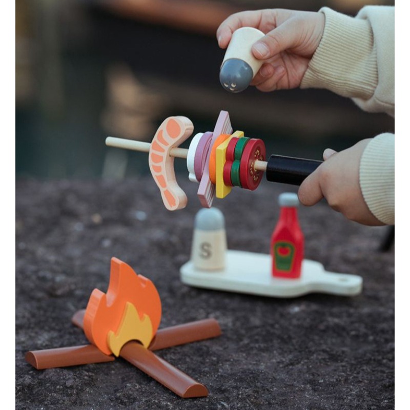 Wooden Camping Pretend Play Se - огляд і ціна Camping Cooking With Kids