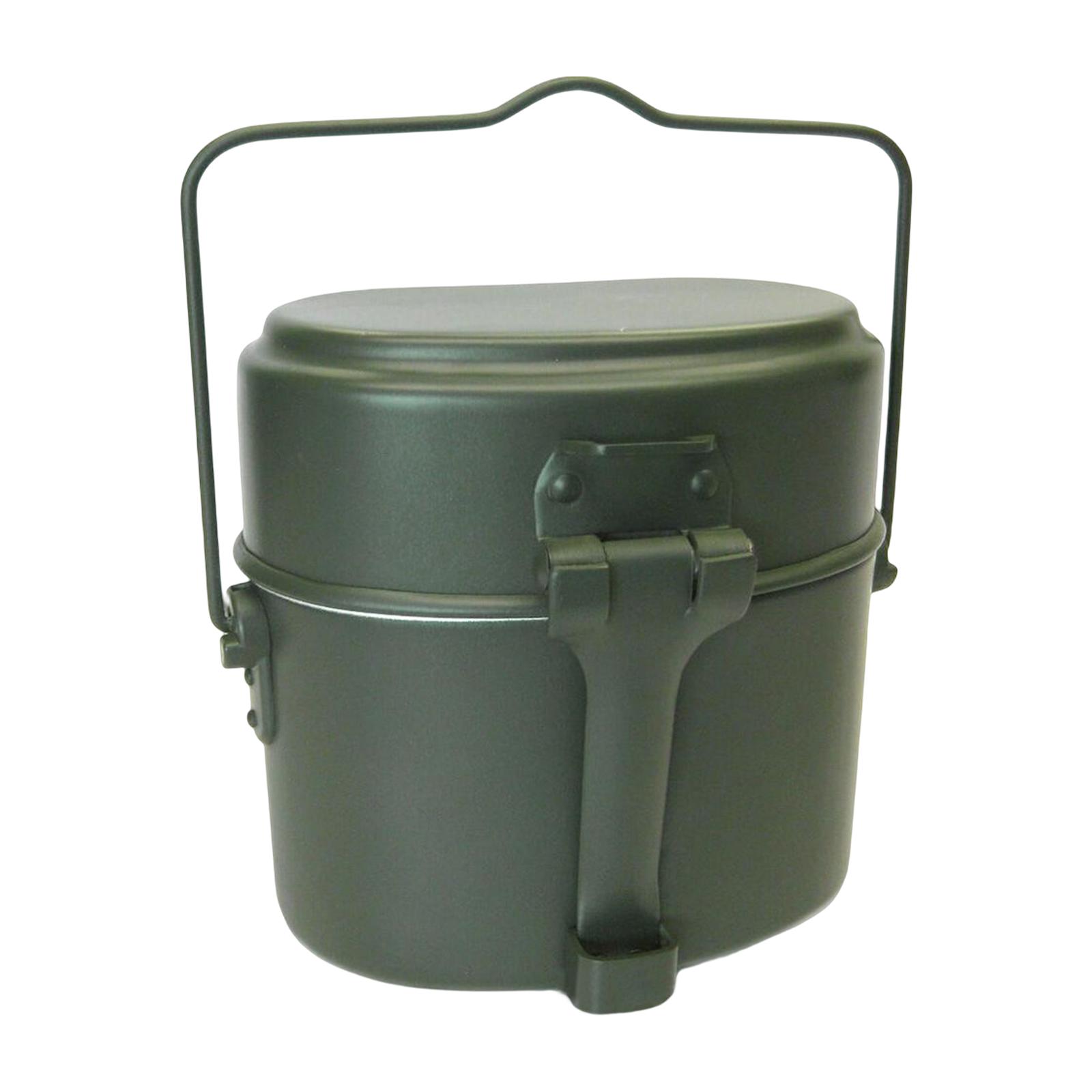 Lunch Box Mess Kit Pot and Pan - огляд і ціна Camping Cooking Kit Box