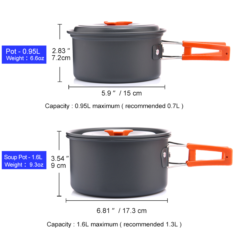 Widesea Camping Outdoor Cookwa - огляд і ціна Camping Cooking Full Set