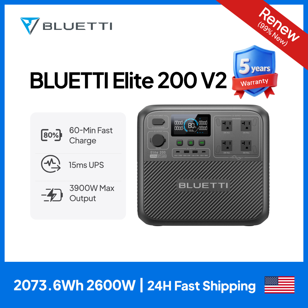 【Renew】BLUETTI Elite 200 V2 Po - огляд і ціна Camping Cooking Heater