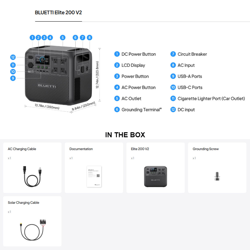 【Renew】BLUETTI Elite 200 V2 Po - огляд і ціна Camping Cooking Heater