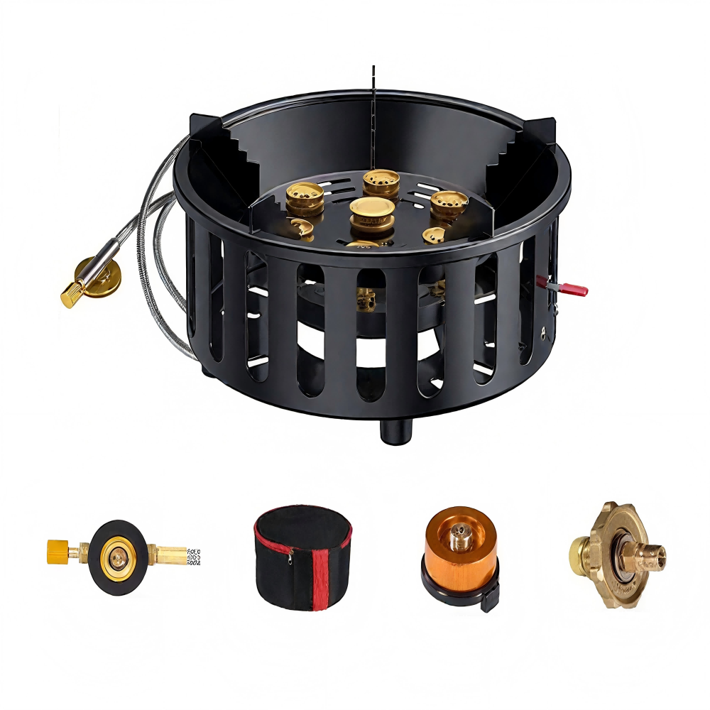 High-Power 7-Core 21000W Porta - огляд і ціна Camping Cooking Burner