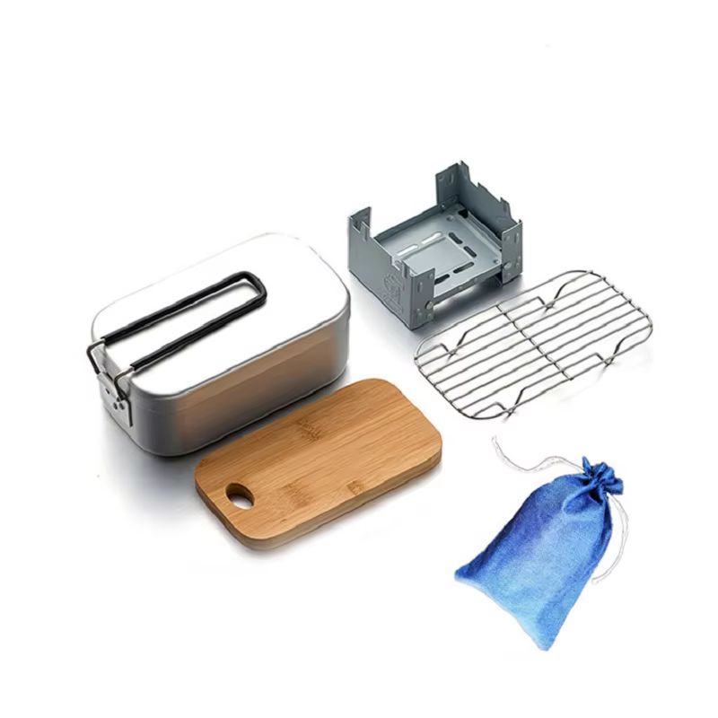 Outdoor Aluminium Mess Kit, St - огляд і ціна Camping Cooking Kit Box
