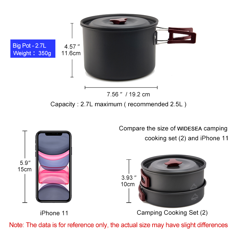 Widesea Camping Cookware Set O - огляд і ціна Camping Cooking Kit Box