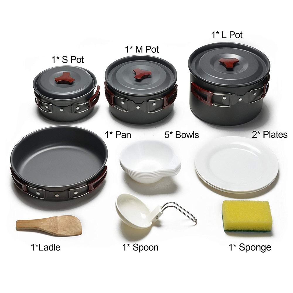 Outdoor Camping Cookware Kit N - огляд і ціна Camping Cooking Full Set