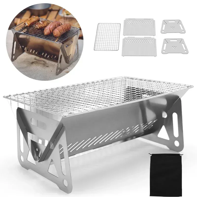 Portable Folding Barbecue Gril - огляд і ціна Camping Cooking Mesh