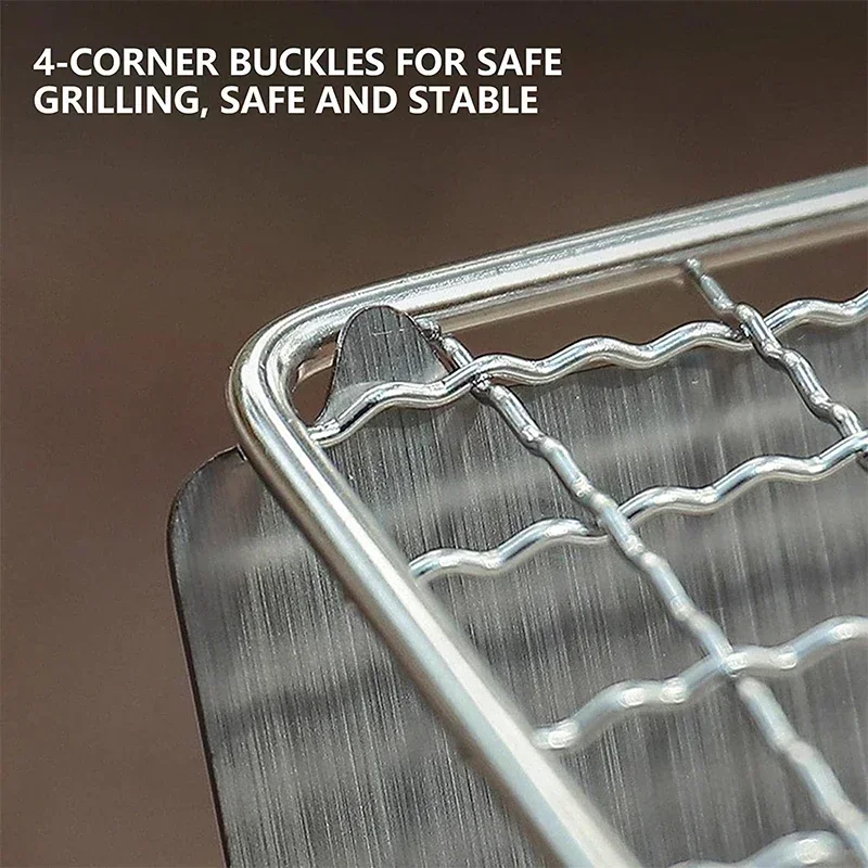 Portable Folding Barbecue Gril - огляд і ціна Camping Cooking Mesh