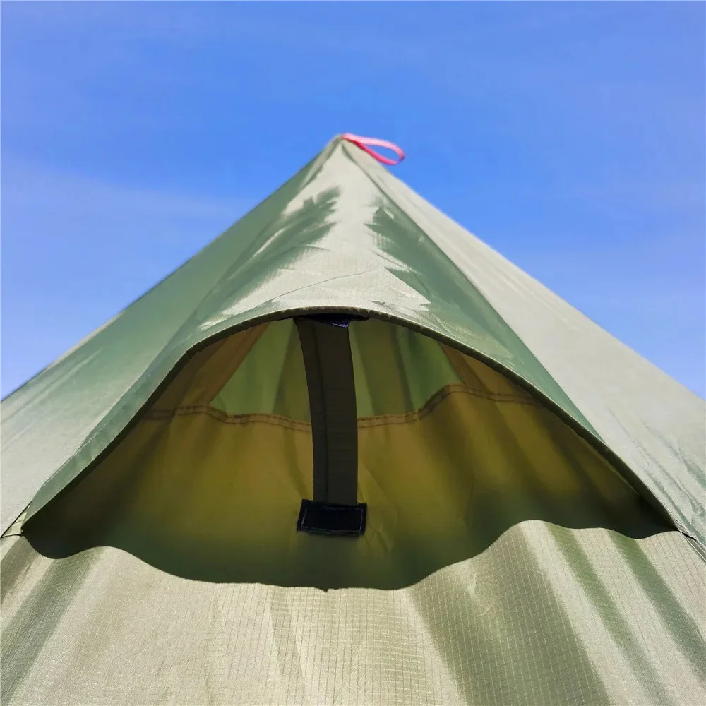 New Pyramid Tent With Snow Ski - огляд і ціна Campfire Cooking In Another World